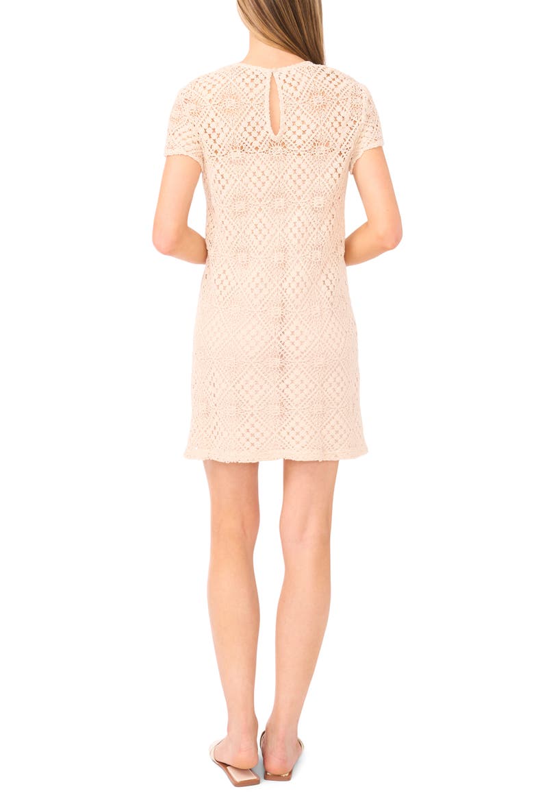 Wren Open Stitch Shift Dress, Alternate, color, NATURAL