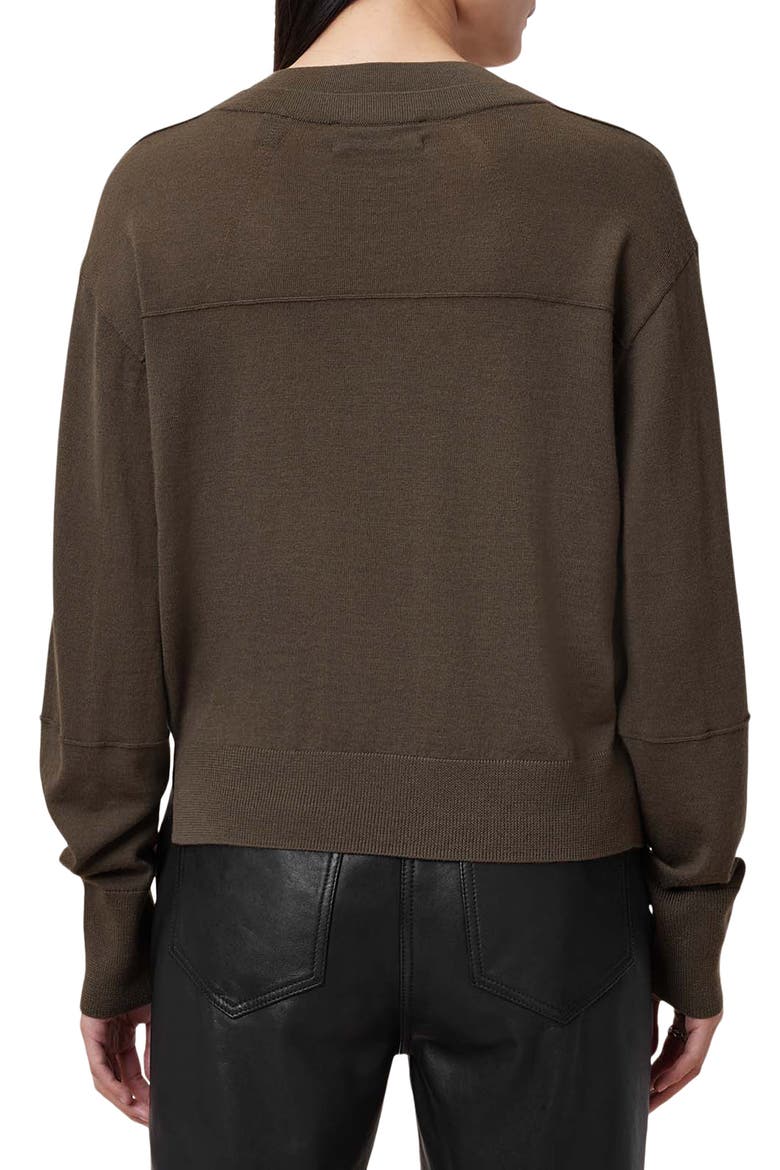 Julieana Merino Wool Sweater, Alternate, color, WALNUT BROWN