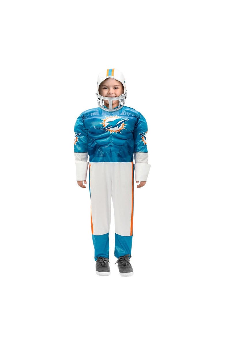 JERRY LEIGH Toddler Aqua Miami Dolphins Game Day Costume, Main, color,