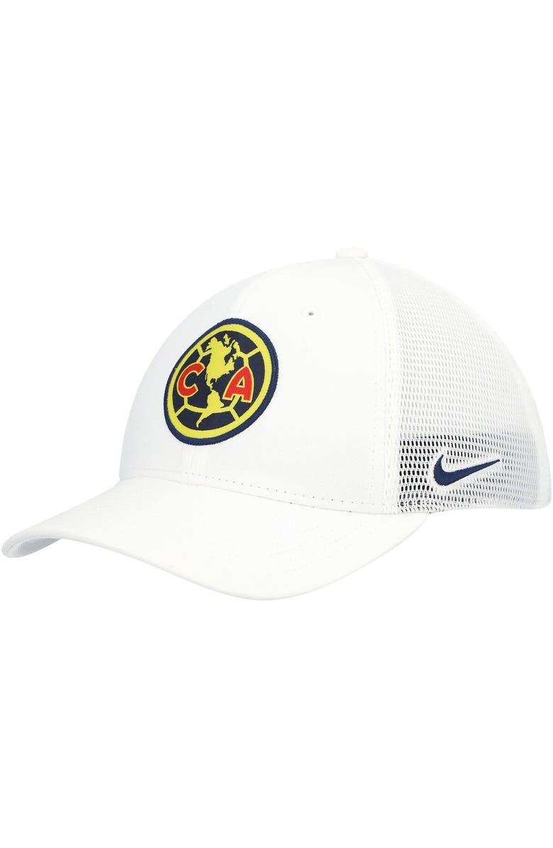 Nike Men's Nike White Club America Legacy91 Aerobill Performance Flex Hat, Main, color, 
