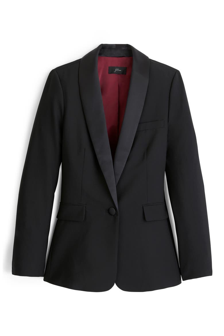 Tuxedo Blazer, Alternate, color, BLACK
