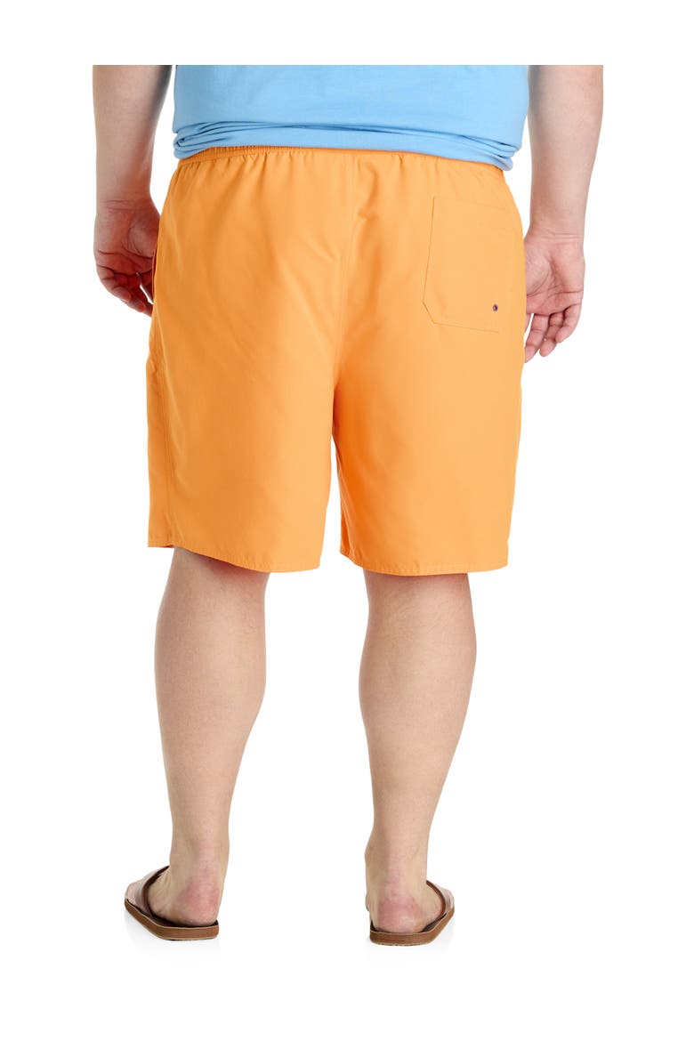 Big & Tall Solid Swim Trunks, Alternate, color, TANGELO ORANGE