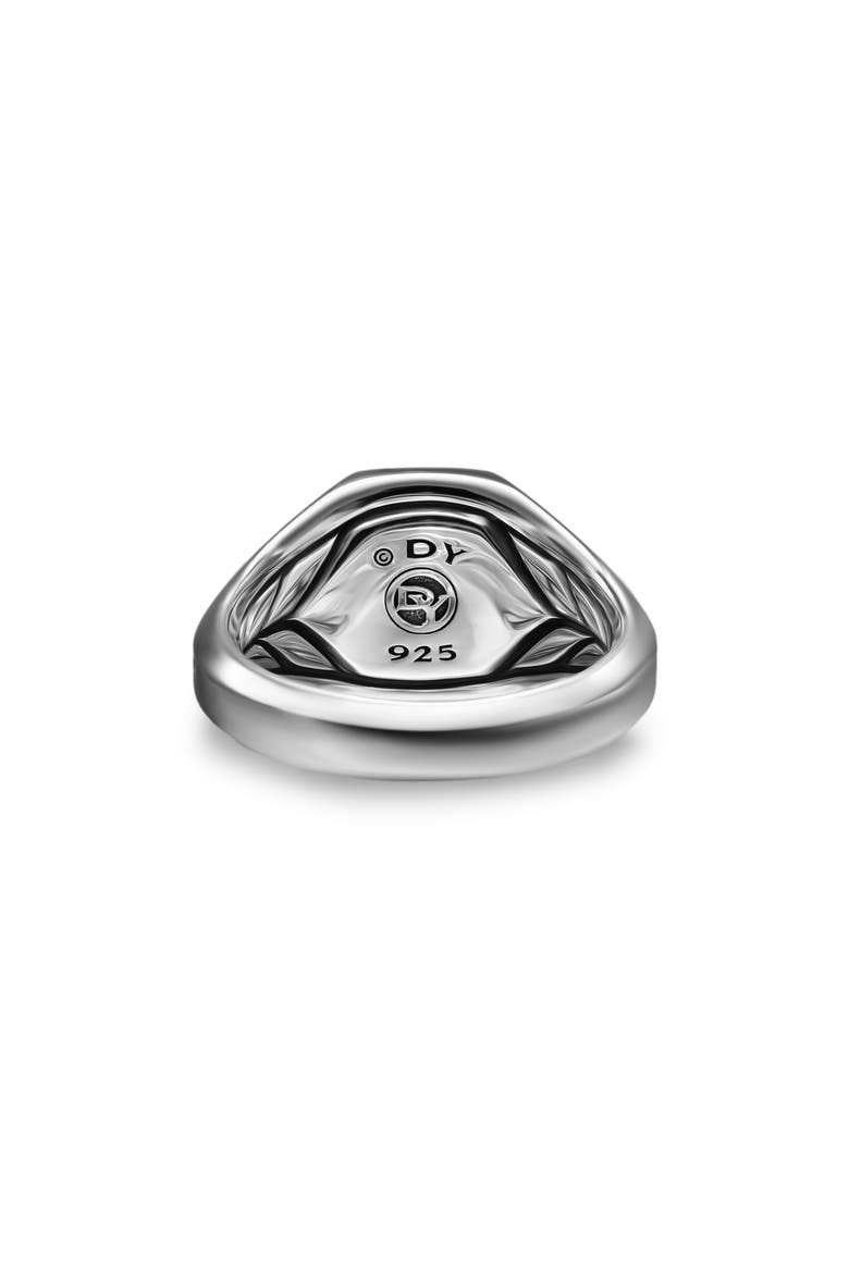 Men's Streamline® Inlay Signet Ring in Sterling Silver with Pietersite, 14mm, Alternate, color, SILVER