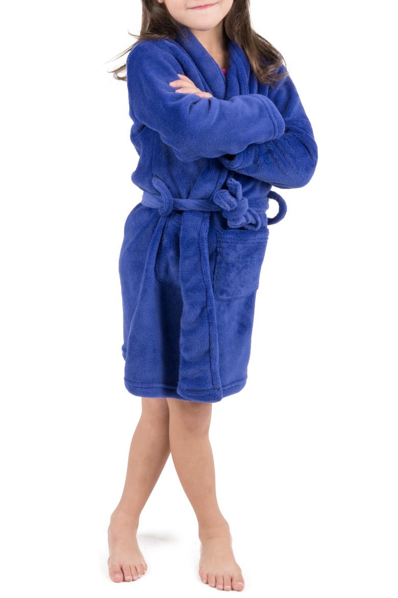 Kids Fleece Robe, Shawl Collar, Solid Colors, Main, color, MULTI