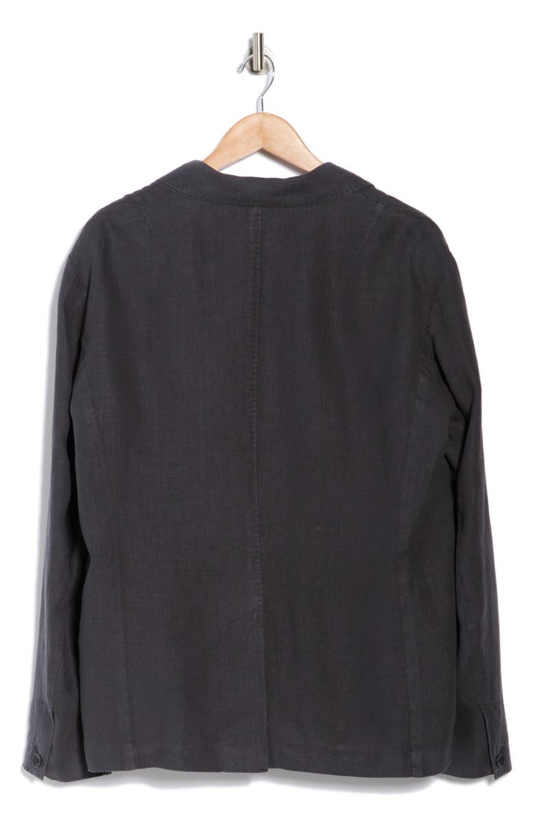 rag & bone Sean Linen Blazer, Alternate, color, Black