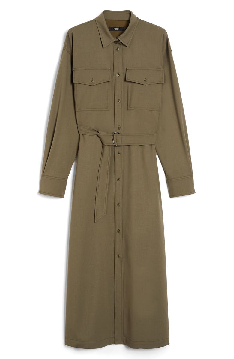 Weekend Max Mara Long Sleeve Belted Shirtdress, Alternate, color, 