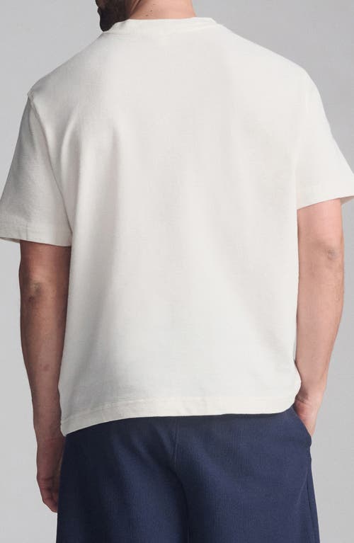 Mavi Jeans Relaxed Fit Cotton Slub T-shirt In White