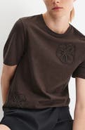 MANGO Embroidered Cotton T-Shirt
