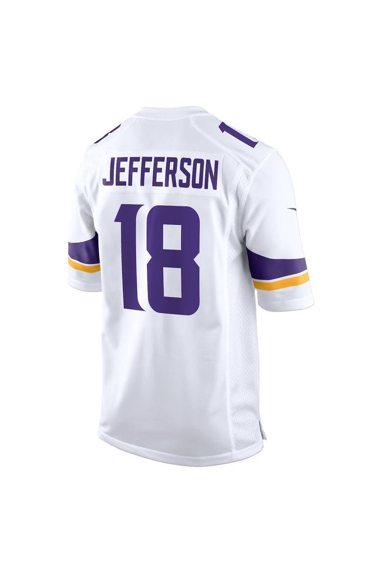 Men's Nike Justin Jefferson White Minnesota Vikings Game Jersey, Alternate, color, WHITE