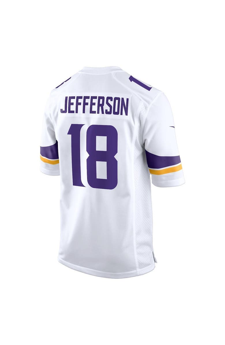 Nike Men's Nike Justin Jefferson White Minnesota Vikings Game Jersey, Alternate, color, 