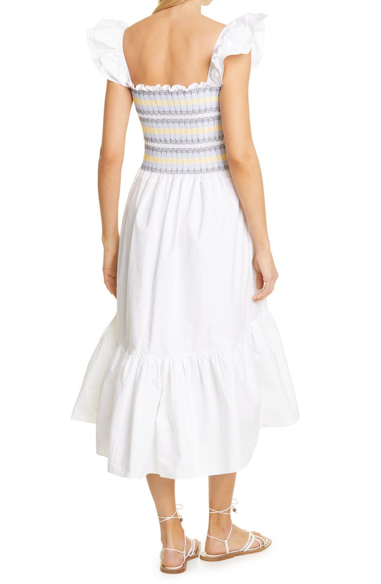 Cara Cara Ruby Flutter Sleeve Maxi Dress, Alternate, color, 