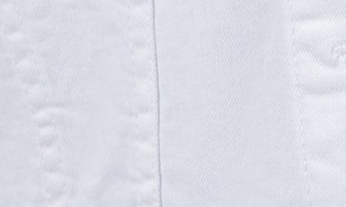 Kut From The Kloth Angela Crop Denim Jacket In Optic White