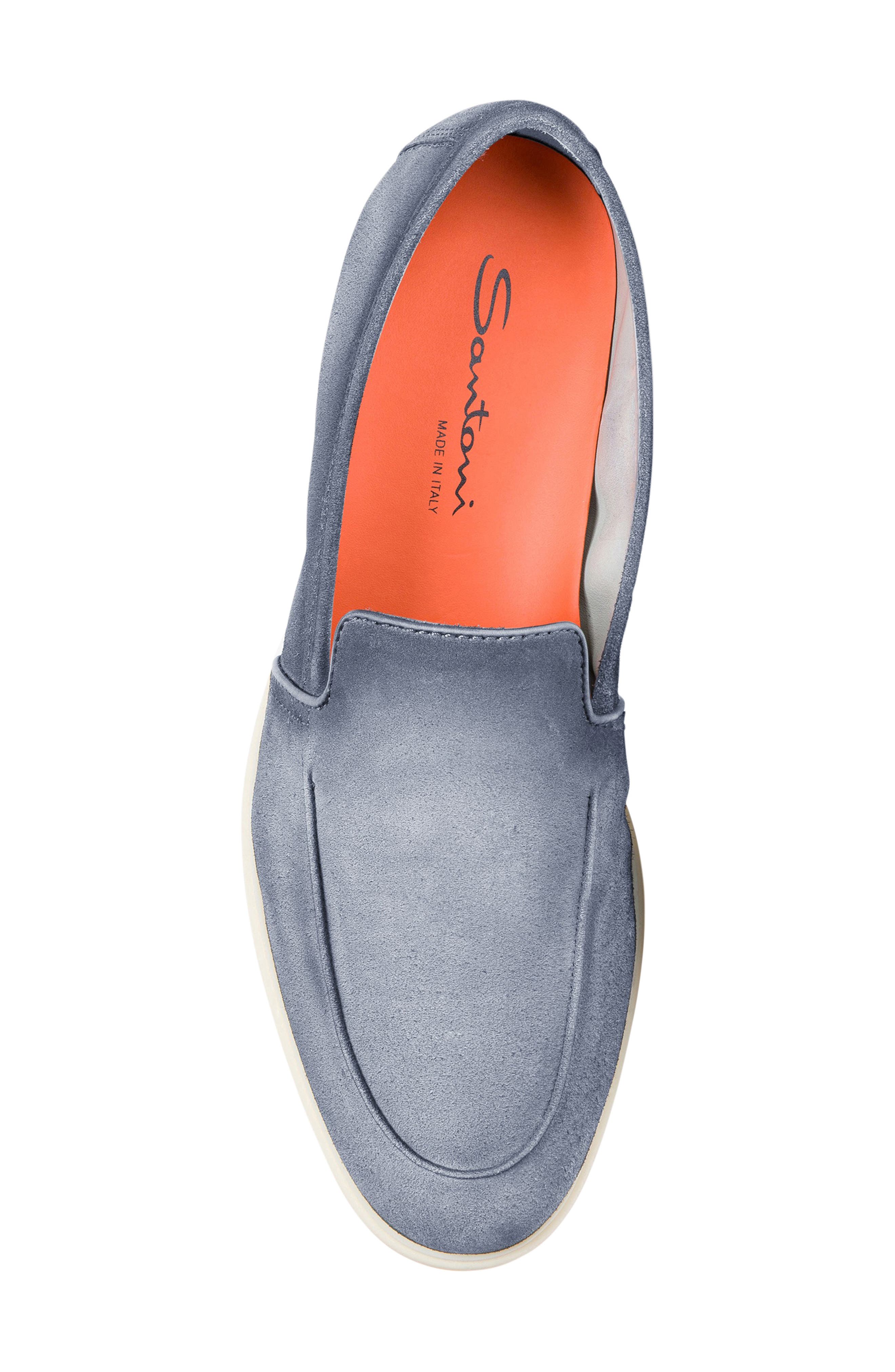 Santoni Malibu Loafer, Alternate, color, Grey