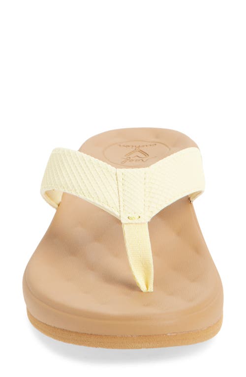 Reef Cushion Harmony Flip Flop In Yellow