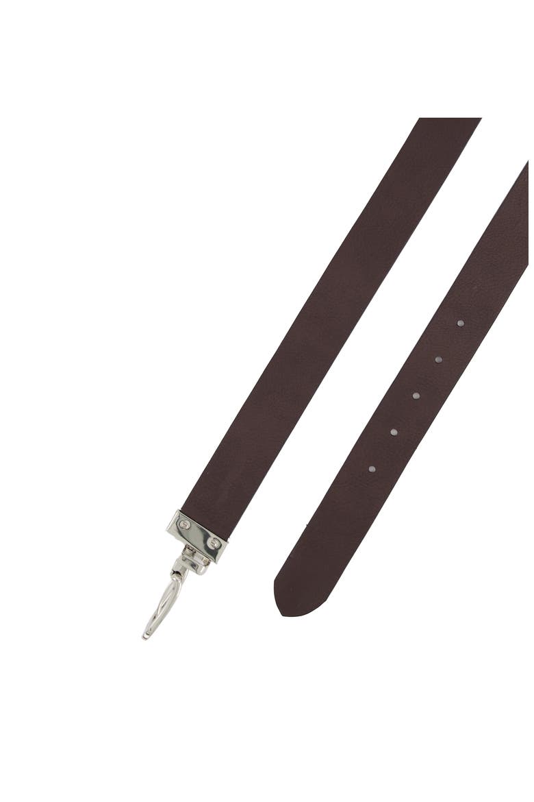 Reversible Black Leather Belt, Alternate, color, BLACK