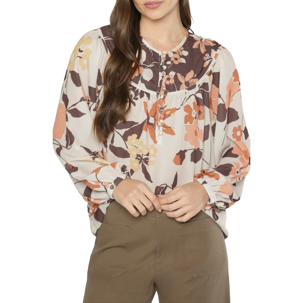 Matty M Ava Long Sleeve Button-up Blouse
