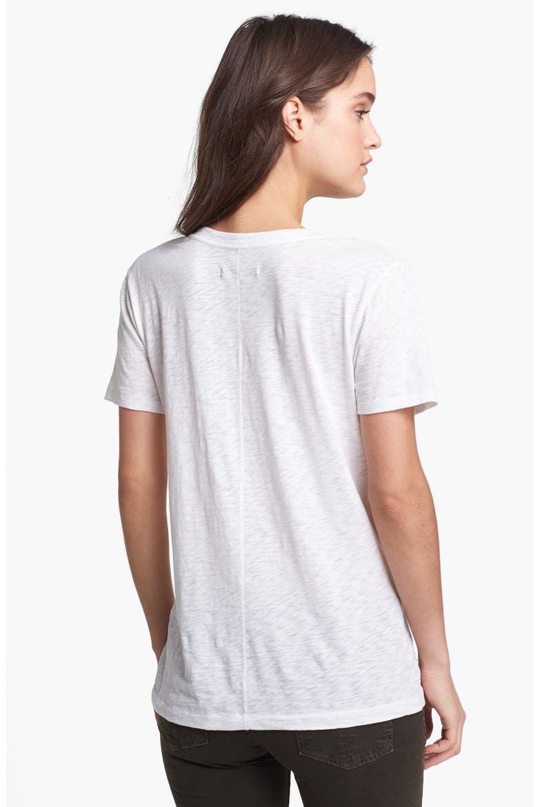 'The Classic V' Cotton Tee, Alternate, color, WHITE