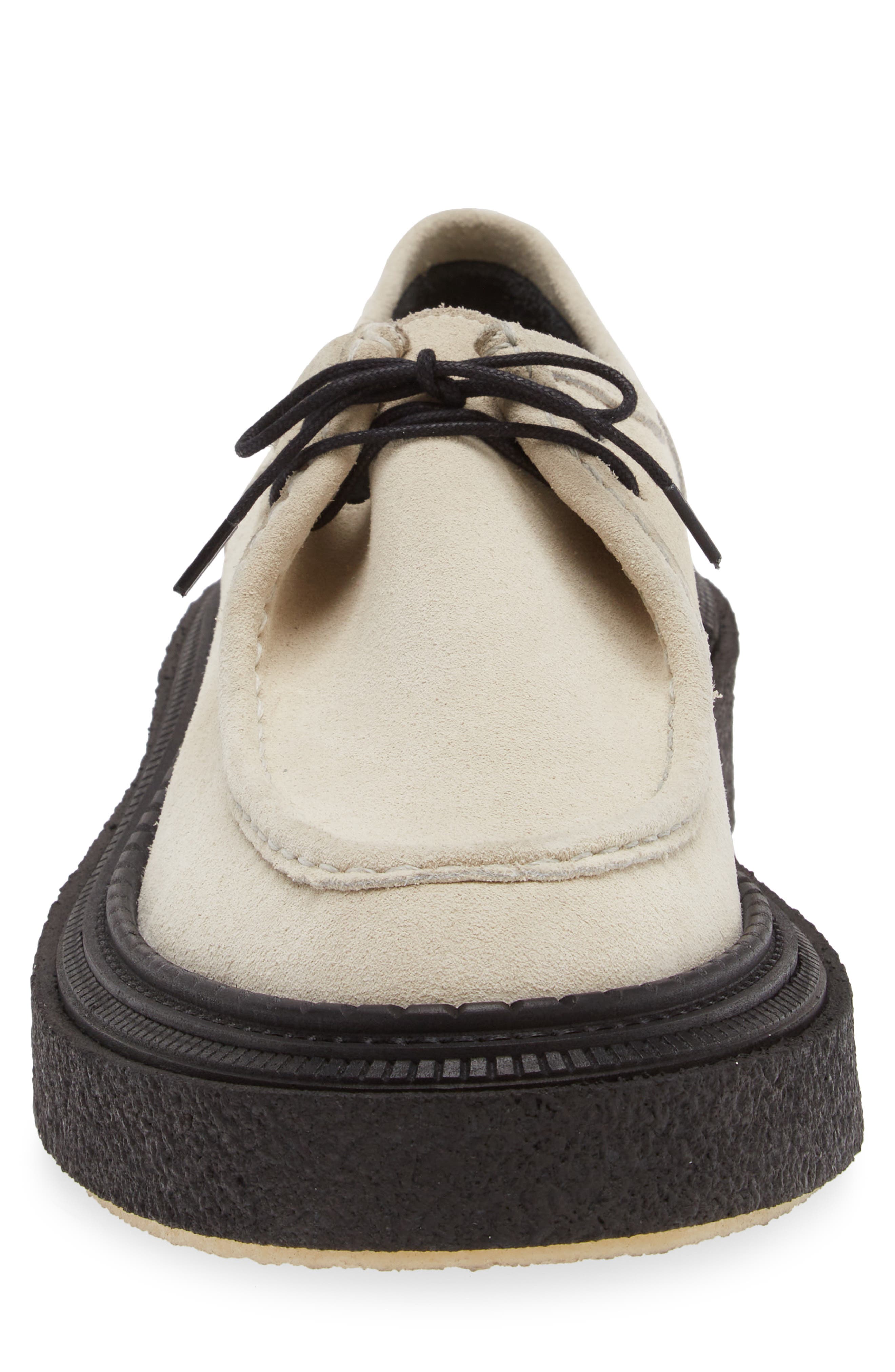 Wallabe Platform Boat Shoe, Alternate, color, IVORY CREAM
