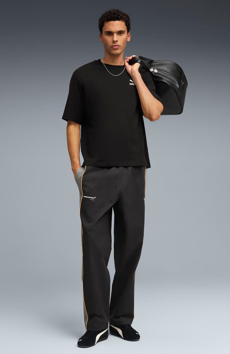 PUMA Relaxed Fit McLaren Track Pants, Alternate, color, Titan Black