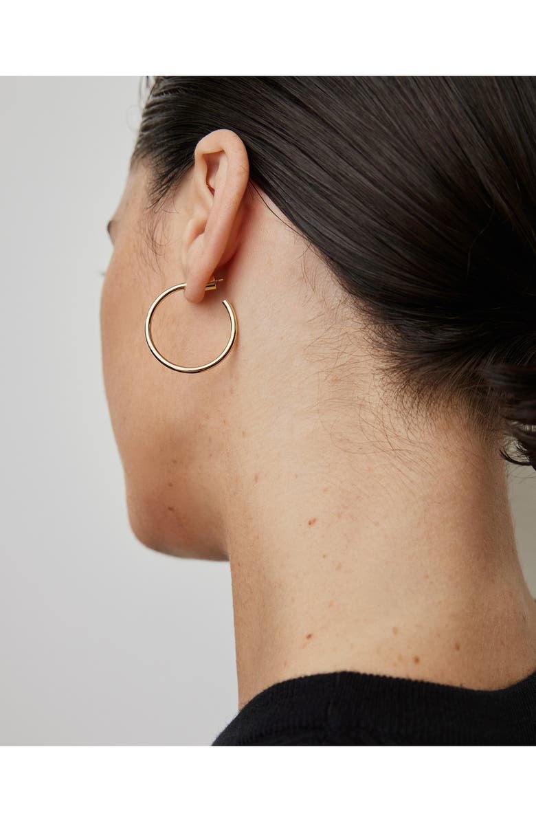 Jennifer Fisher Thread Mini Hoops, 1-Inch, Alternate, color, Gold