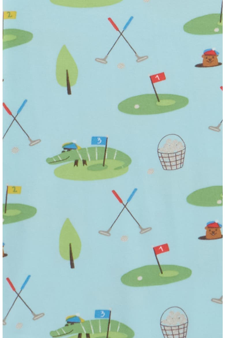 Kids' Gopher It Short Sleeve Two-Piece Fitted Pajamas, Alternate, color, GOPHR