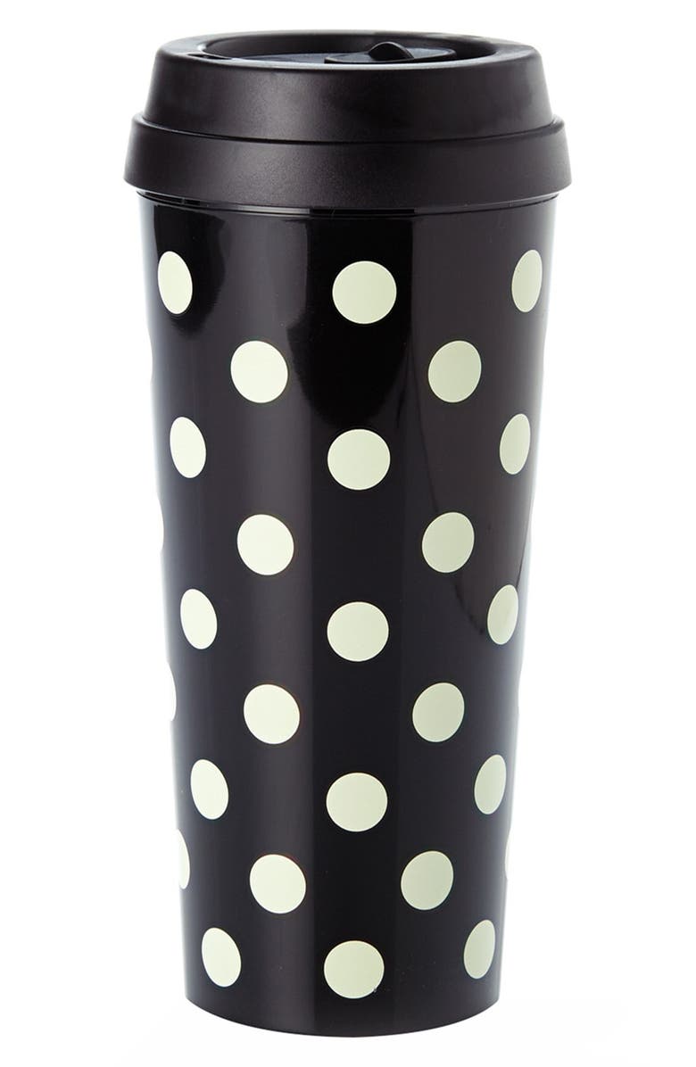 Kate Spade New York dot thermal travel mug, Main, color, 
