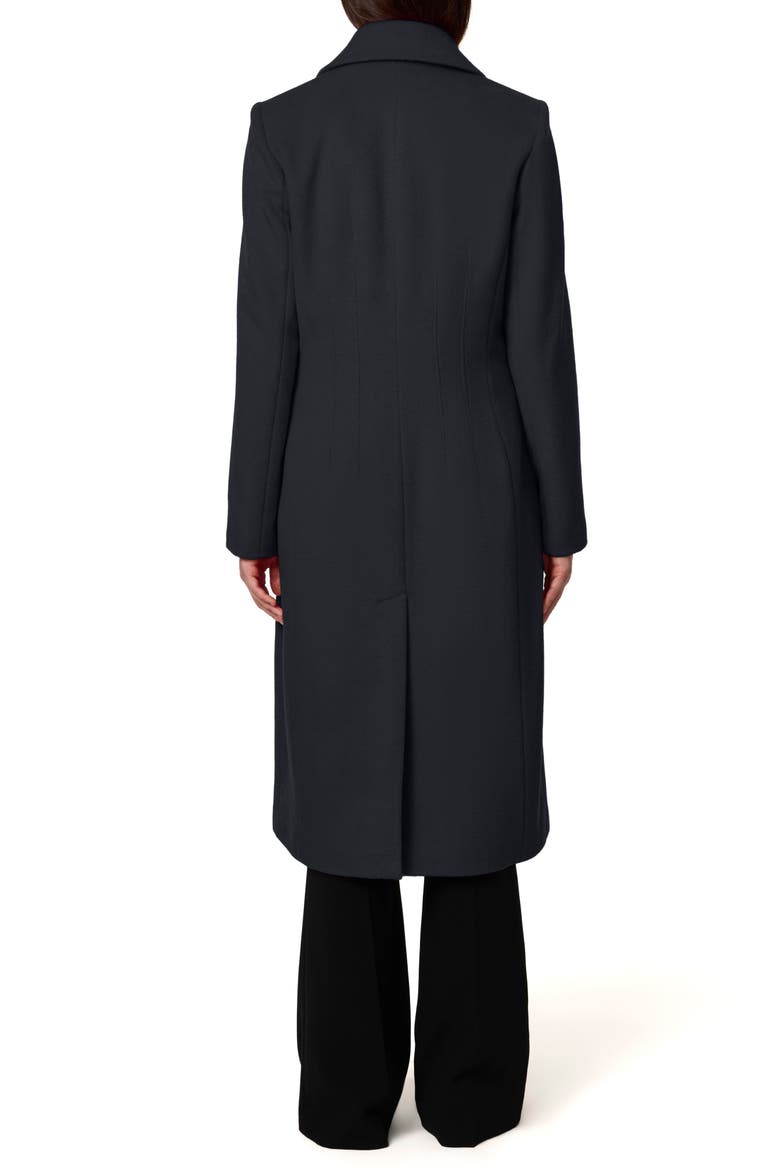 Structured Wool Blend Coat, Alternate, color, NAVY
