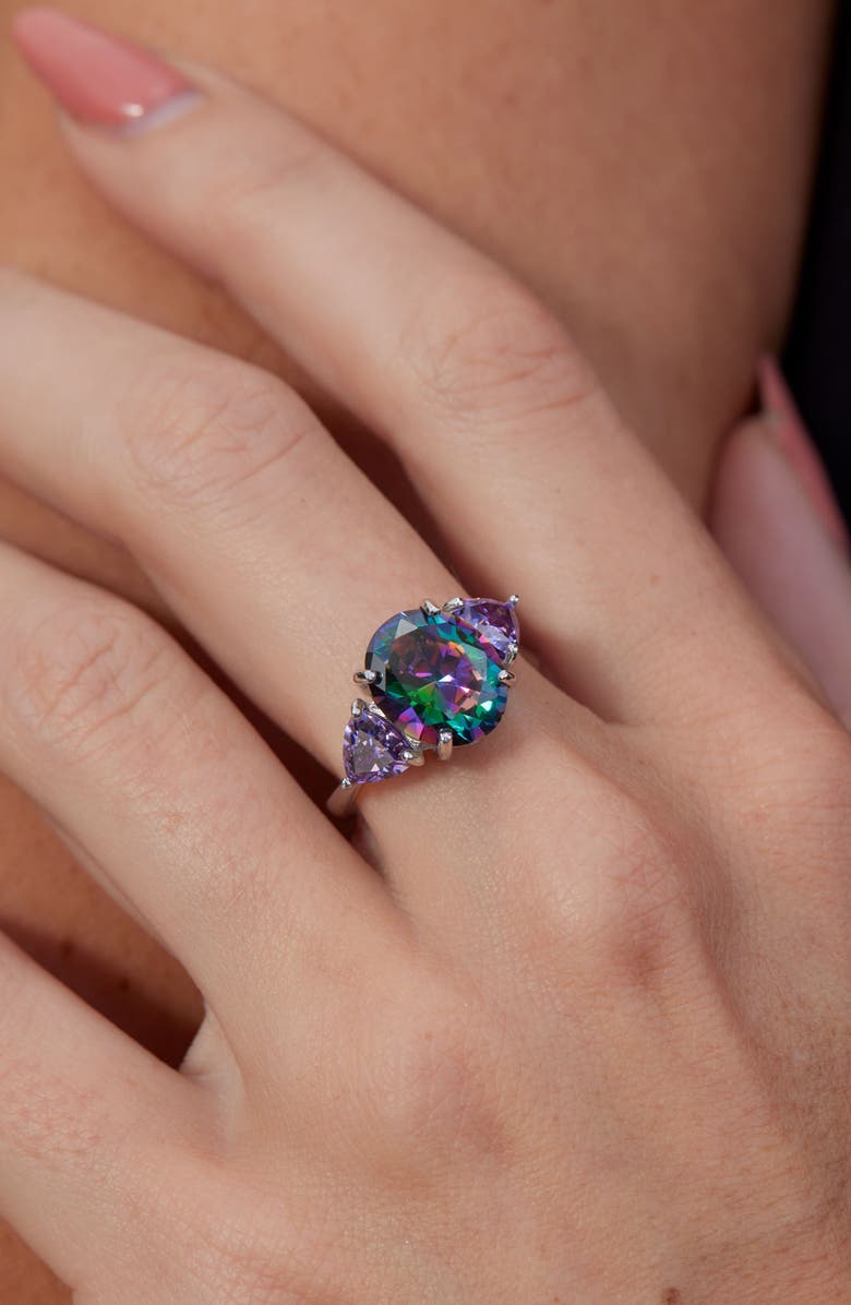 SAVVY CIE JEWELS Cubic Zirconia Ring, Alternate, color, White