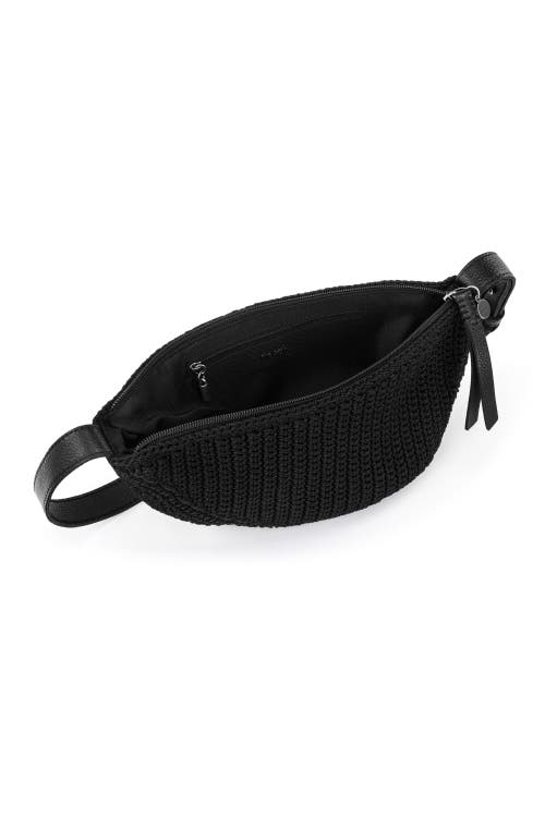 The Sak Tess Sling Bag In Black Crochet