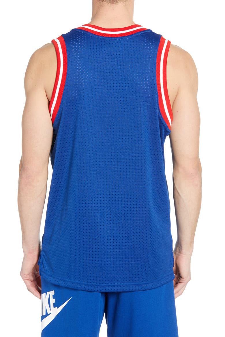 NSW Logo Graphic Mesh Tank, Alternate, color, INDIGO FORCE/ WHITE