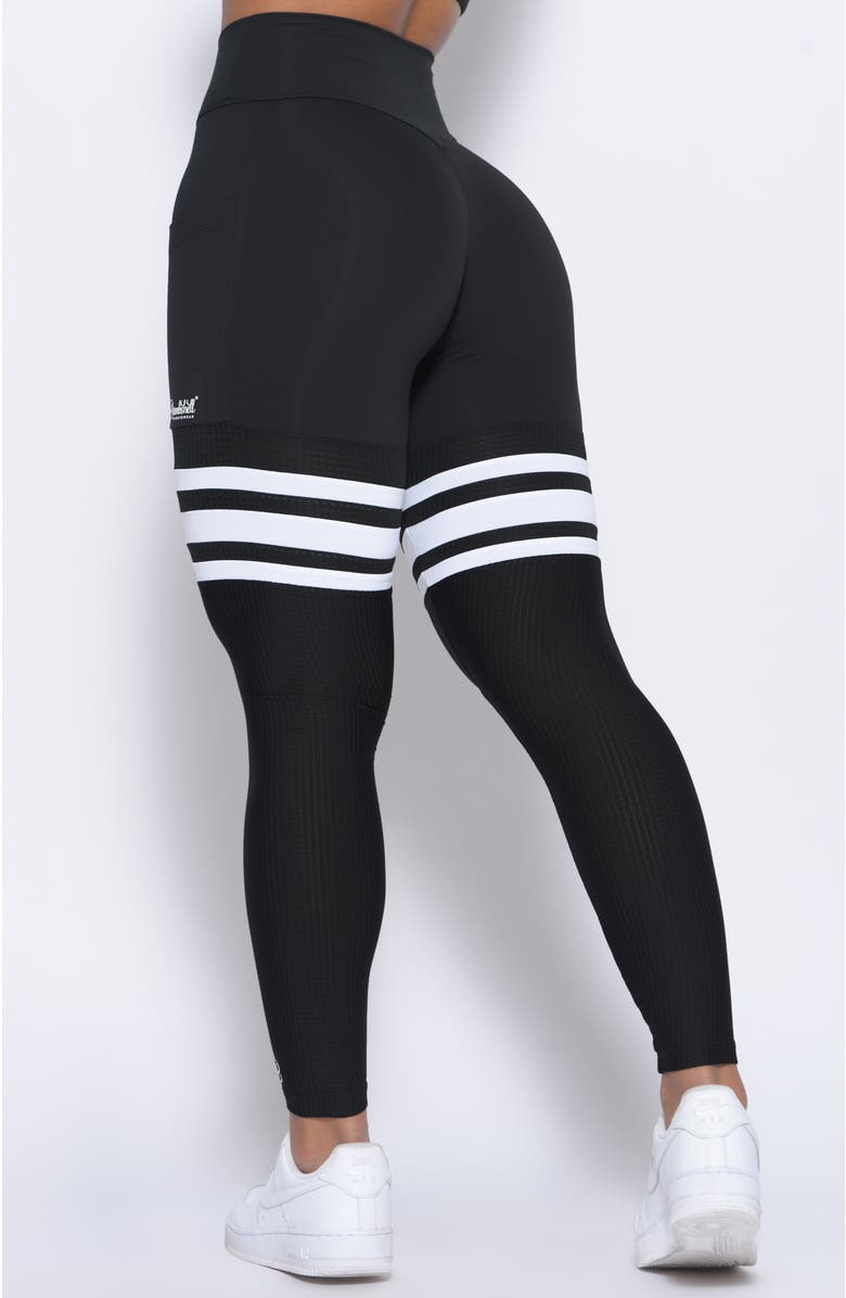 Bombshell Sportswear Scrunch Thigh Highs, Alternate, color, Midnight