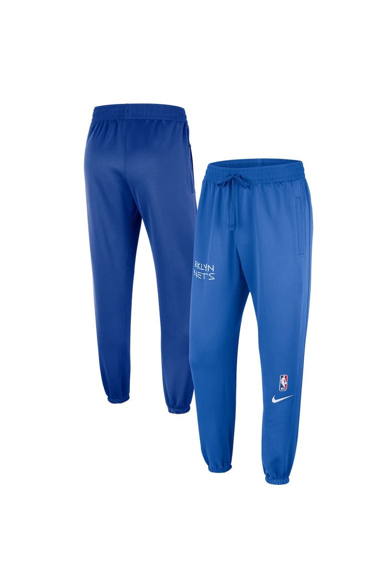 Men's Nike Royal Brooklyn Nets 2022/23 City Edition Showtime ThermaFlex Sweatpants, Main, color, Royal
