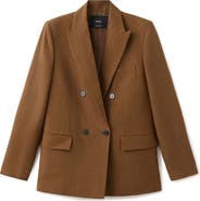 MANGO Double Breasted Blazer