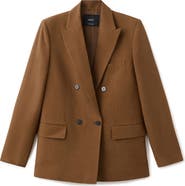 MANGO Double Breasted Blazer