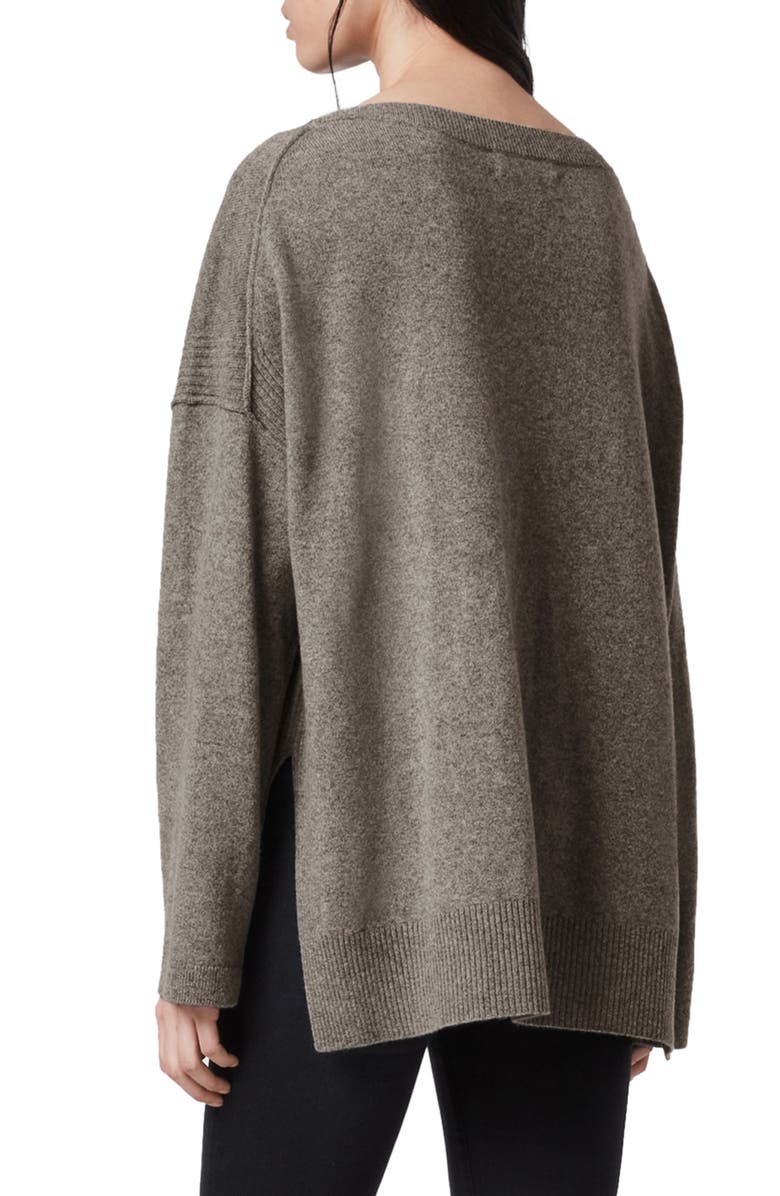 AllSaints Tara Cashmere & Wool Sweater, Alternate, color, 