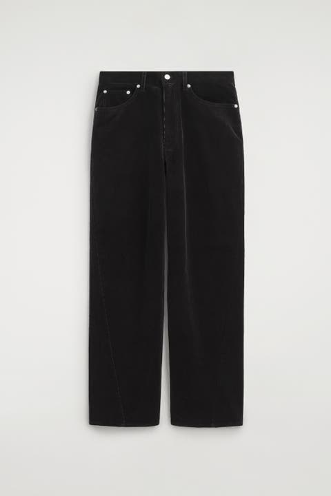 Facade Corduroy Straight-Leg Jeans