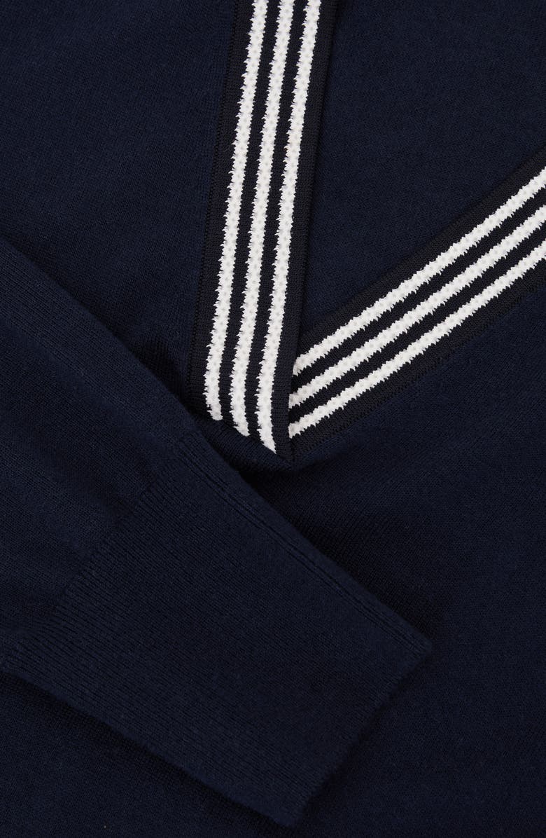 Reiss Nova Stripe Sweater, Alternate, color, Navy/ White