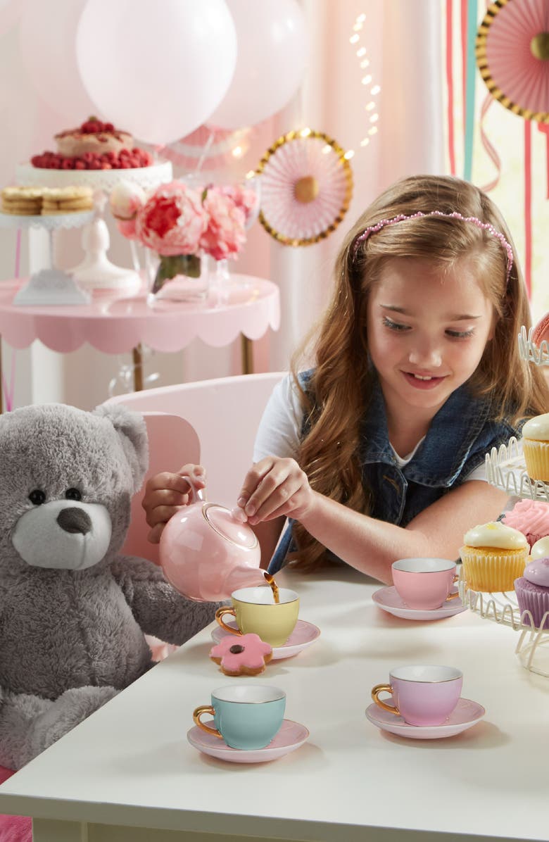 FAO Schwarz Ceramic Tea Party Playset, Alternate, color, Light/ Pastel Pink