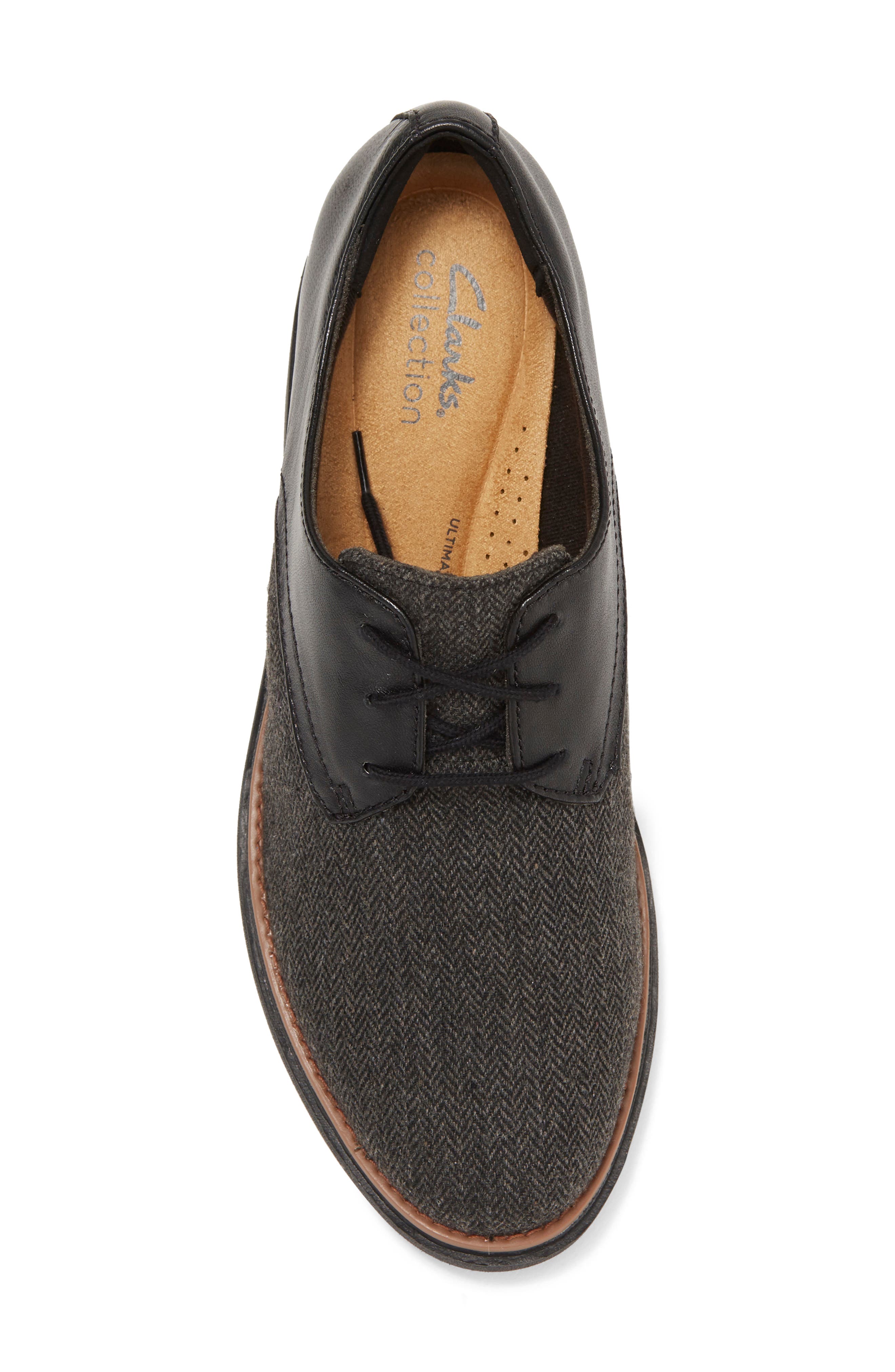 Clarks<sup>®</sup> Sharon Rae Lace-Up Platform Wedge Sneaker, Alternate, color, Black Tweedcombi