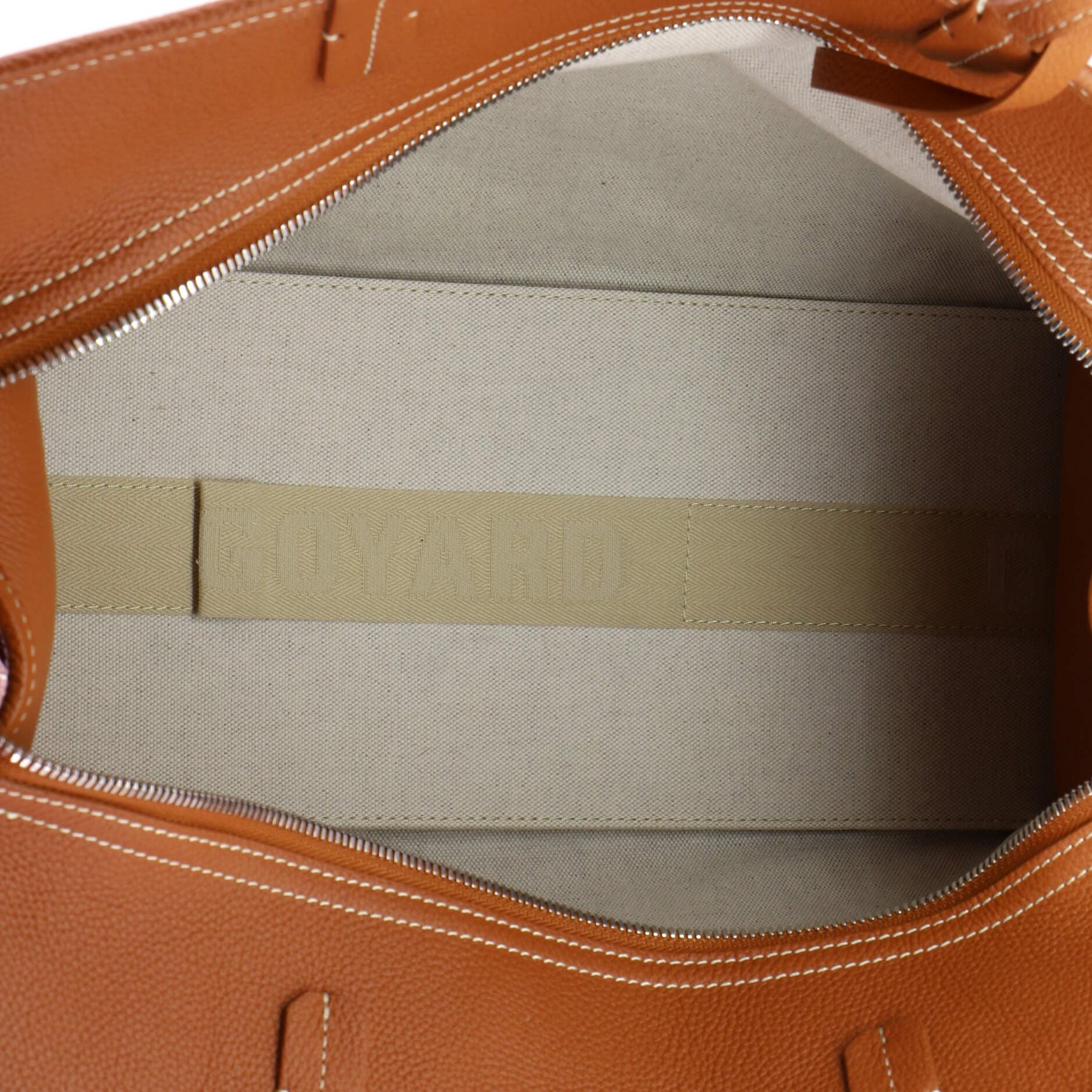 Pre-Owned Goyard Hardy Pet Carrier Coated Canvas PM, Alternate, color, Brown