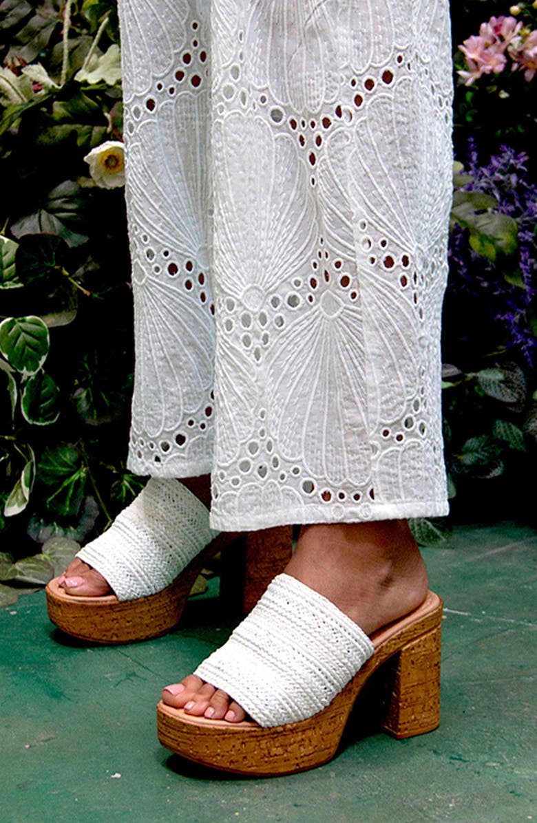 Seychelles Applause Platform Sandal, Alternate, color, White