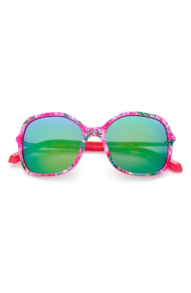 Lilly Pulitzer<sup>®</sup> Lilly Pulitzer 55mm Oversized Sunglasses, Main, color,