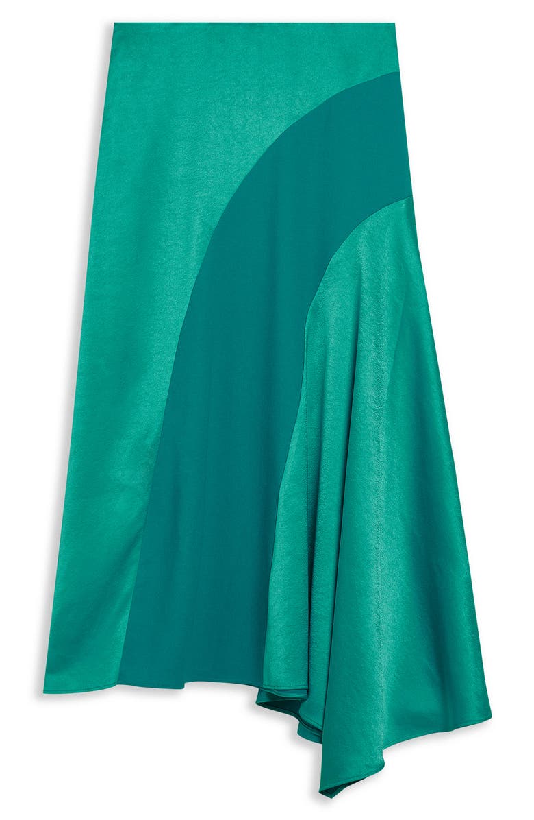 Ted Baker London Bolsena Side Drape Satin Midi Skirt, Alternate, color,