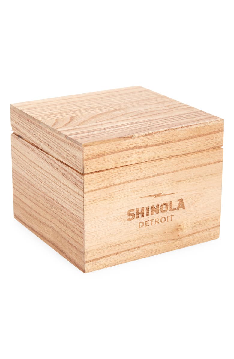 Shinola Runwell Leather Strap Watch, 41mm, Alternate, color, 