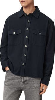 AllSaints Haiku Long Sleeve Cotton Flannel Shirt