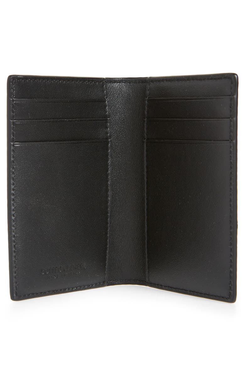 Bottega Veneta Embossed Leather Card Case, Alternate, color,