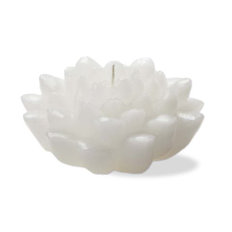 Blossom Flower Shaped White Paraffin Wax Candle 2.5 Hours