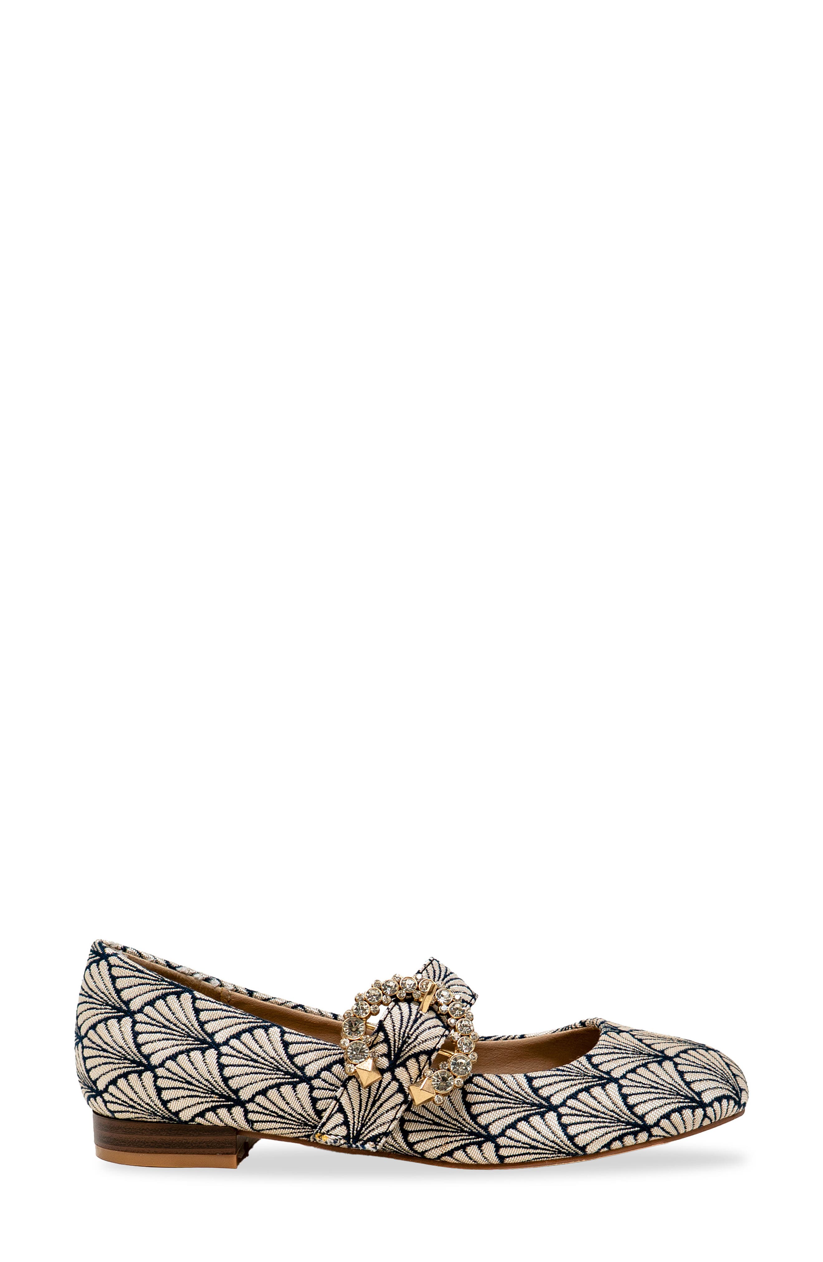 Enki Mary Jane Flat, Alternate, color, BLACK/ WHITE