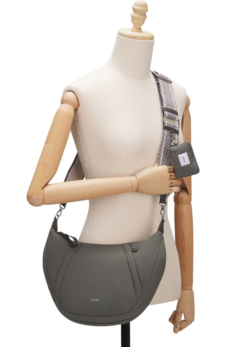 Oryany Medium Banana Crossbody Bag, Alternate, color, Dark Grey