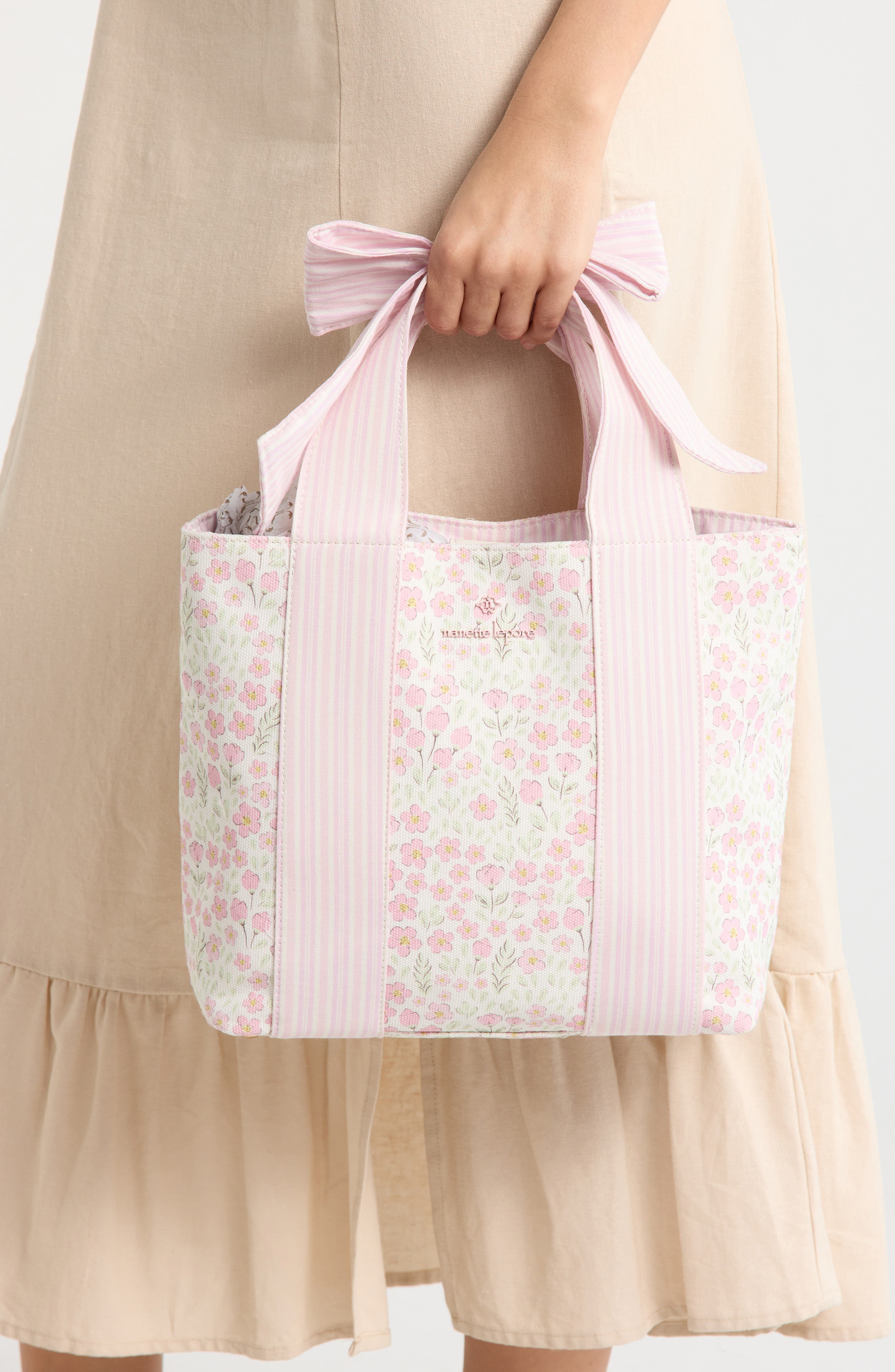 Nanette Lepore Bow Handle Tote, Alternate, color, 